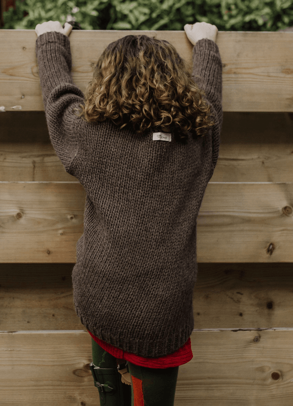 Little Hedonist cardigan tate brown 