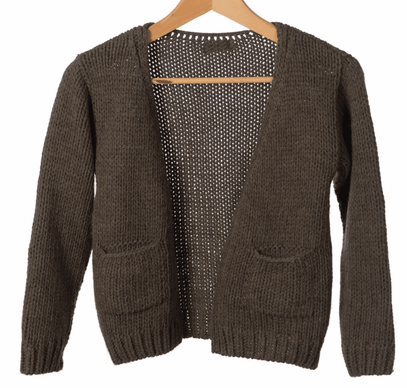 Little Hedonist cardigan tate brown 
