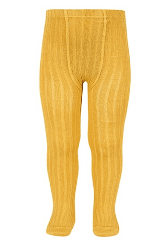 cóndor strømpebukse rib mustard