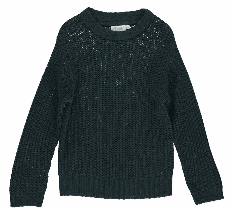 Marmar genser Tonga chunky knit oily blue