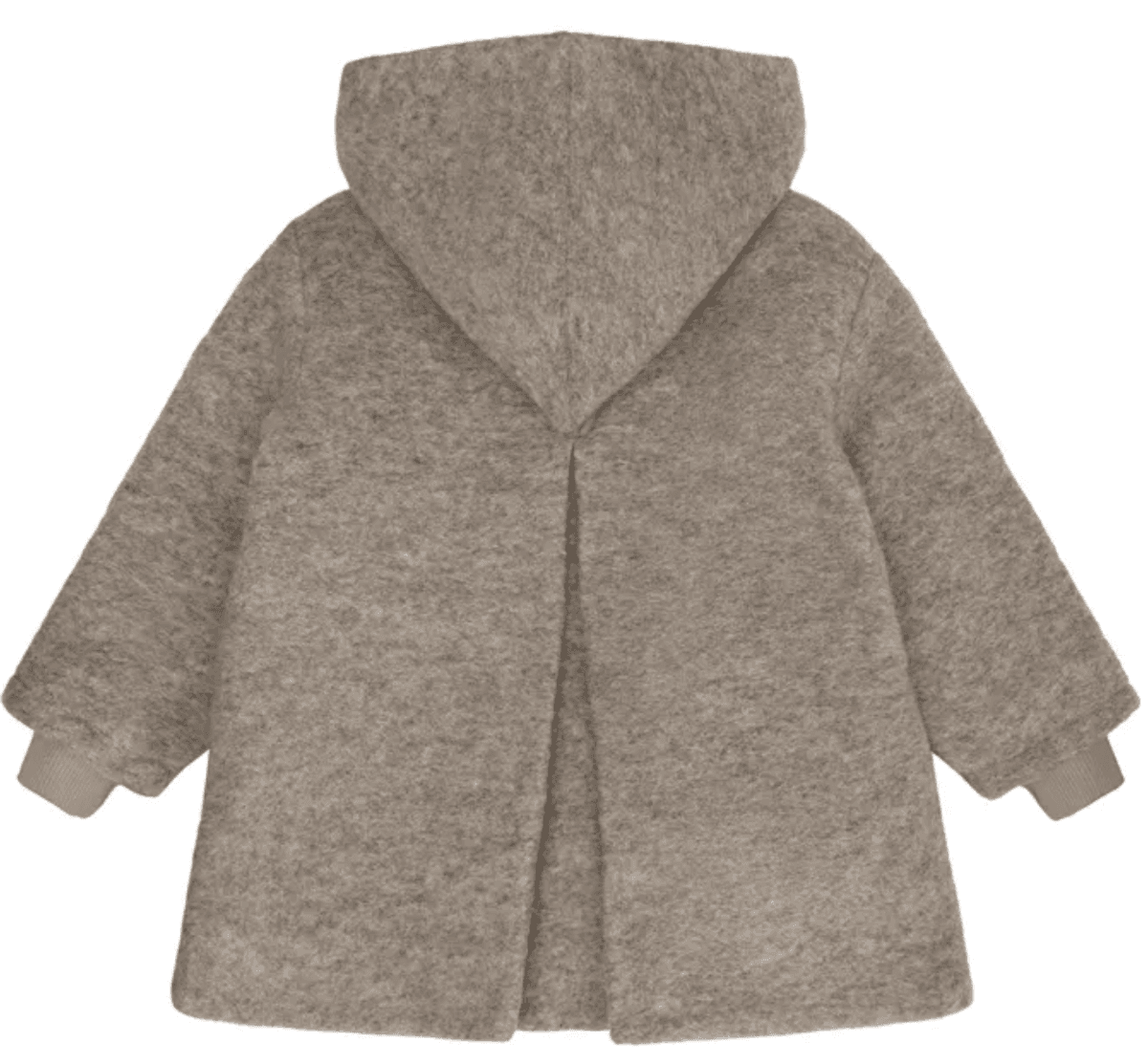 Huttelihut Kåpe ull med hette camel melange