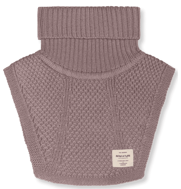 Miniature hals Mattayler ull Light plum