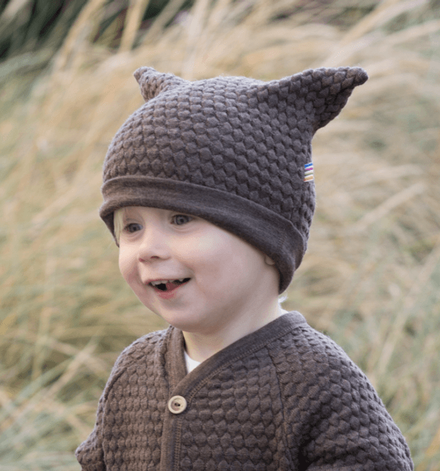 Hovedbilde Joha lue ull bubble knit brun