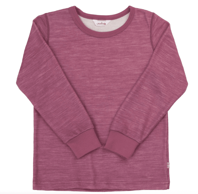 Joha Genser ull bambus bordeaux kids