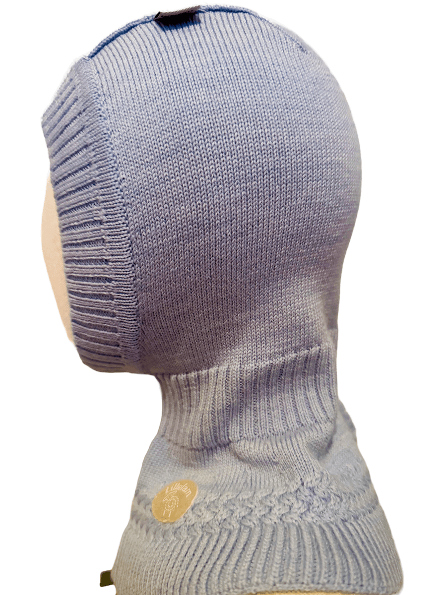 Lillelam Finlandshette classic ull himmelblå