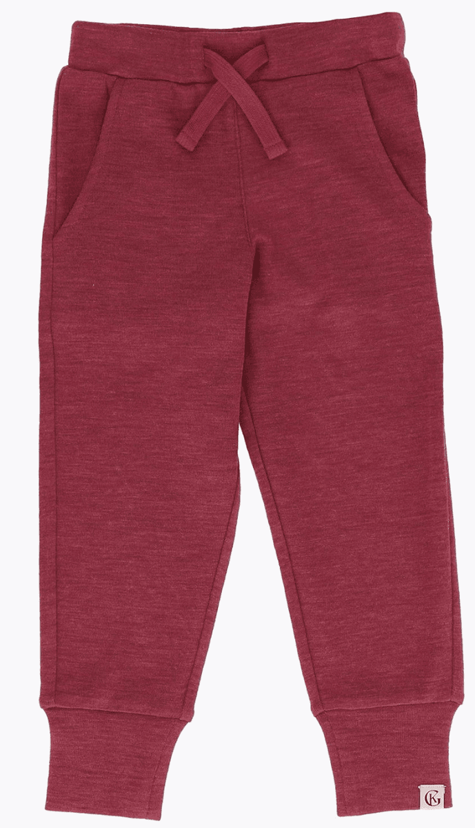 Gullkorn vilvette ull bukse warm rose