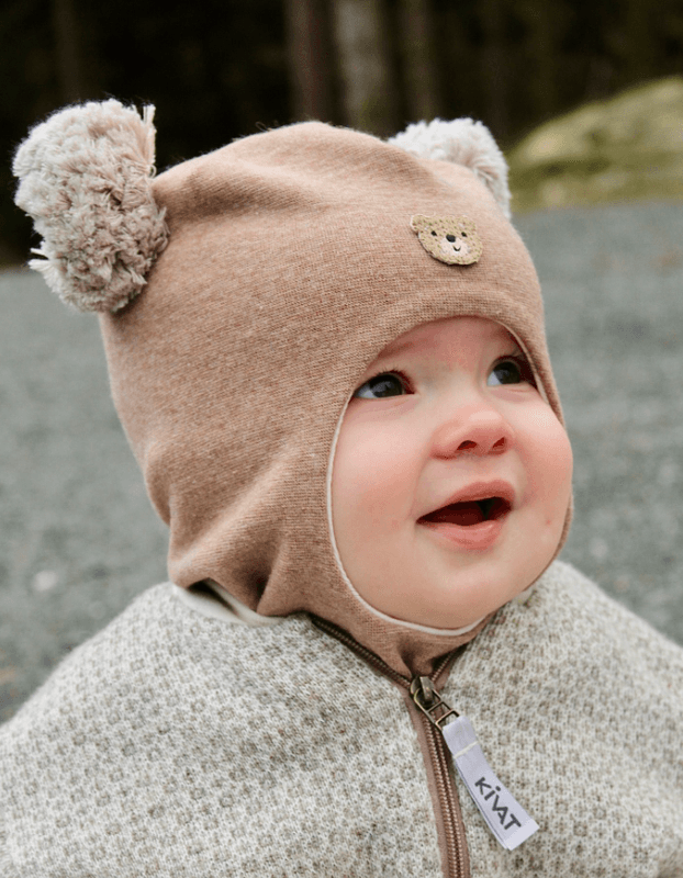 Kivat Balaklava cotwool teddy brunmelert