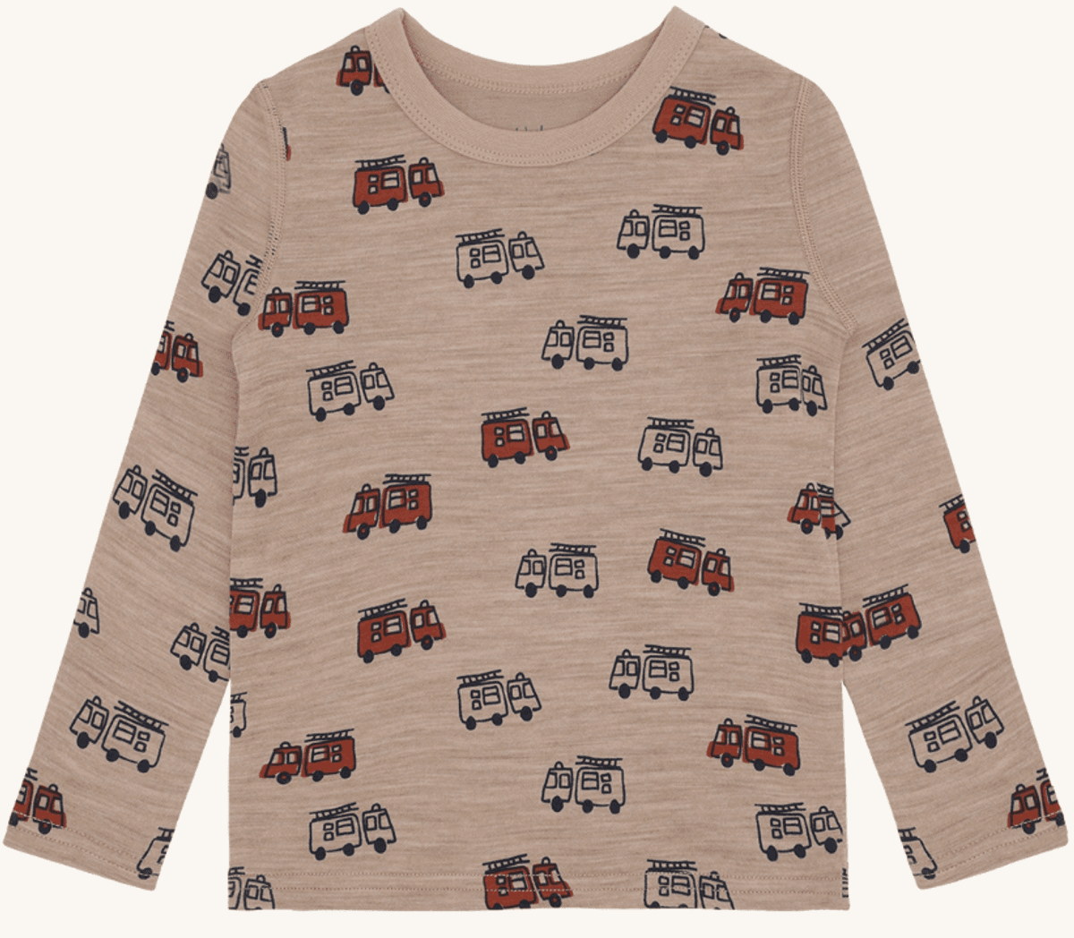 Hust and claire Genser ull/bambus abba firetruck biscuit