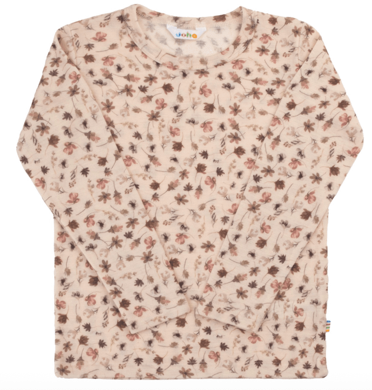 Joha Genser ull Flowers light pink