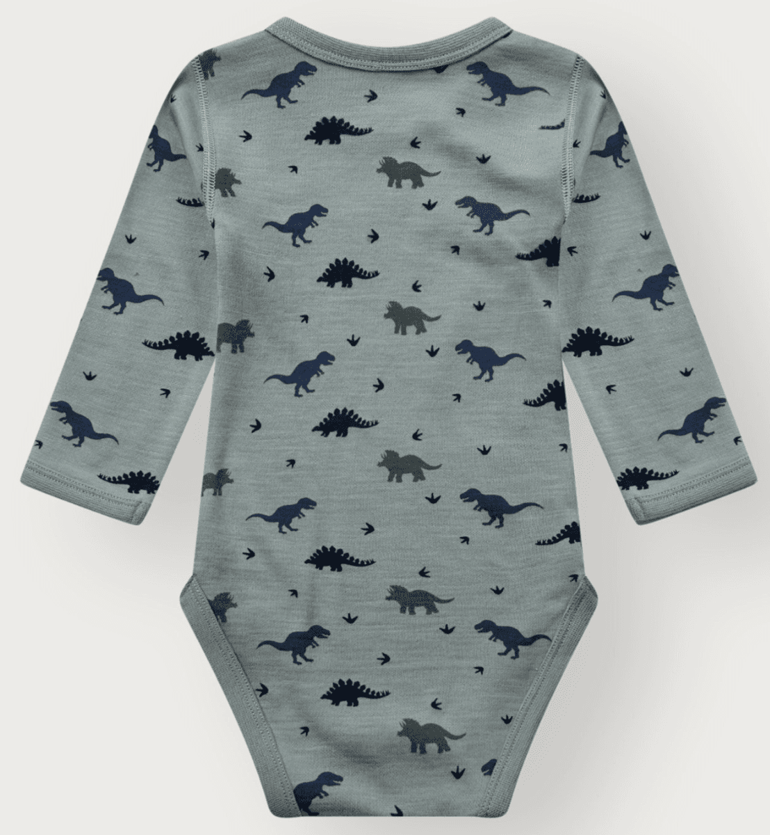 Hust and Claire Body ull/bambus Baloo Dino slate green