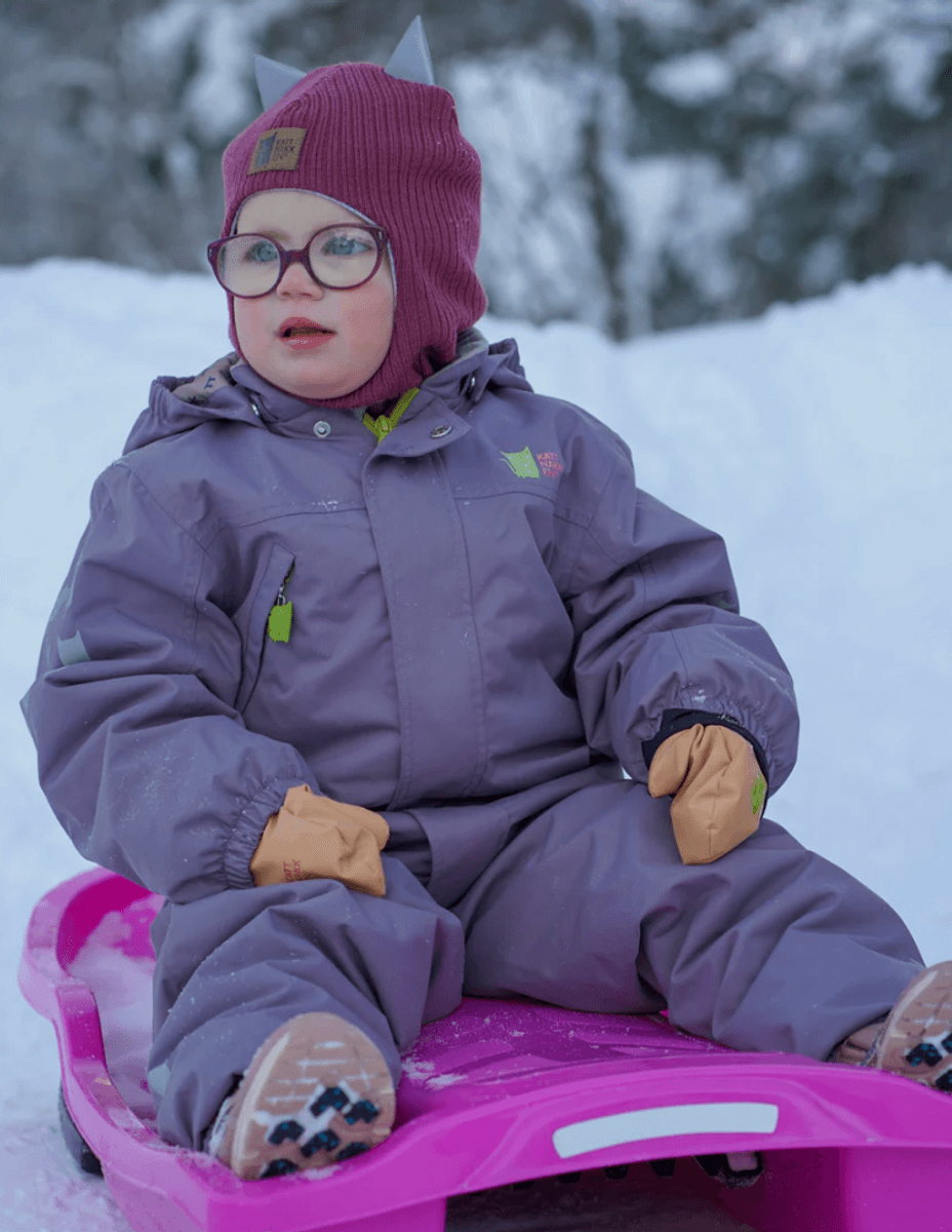 Kattnakken parkdress Frost Blåbærmelk