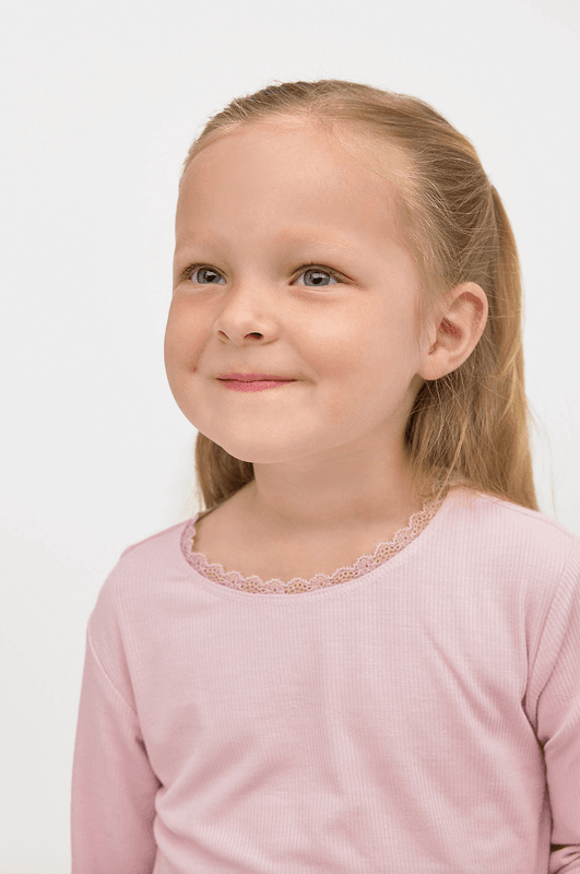 Gullkorn genser kvarts frost pink