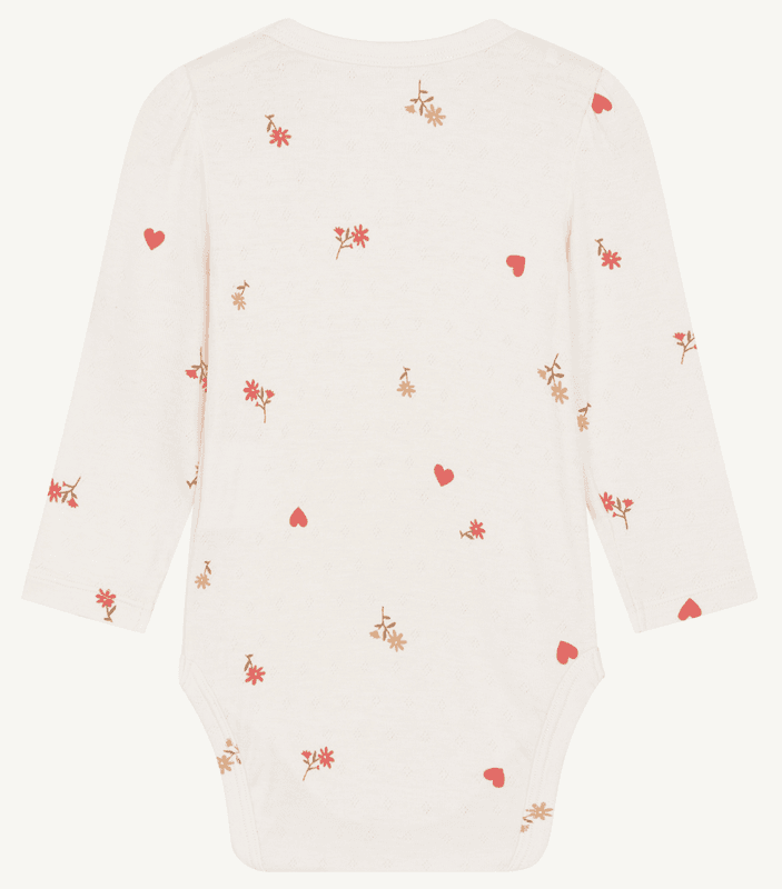 Hust and claire body bambus buller røde hjerter white sand