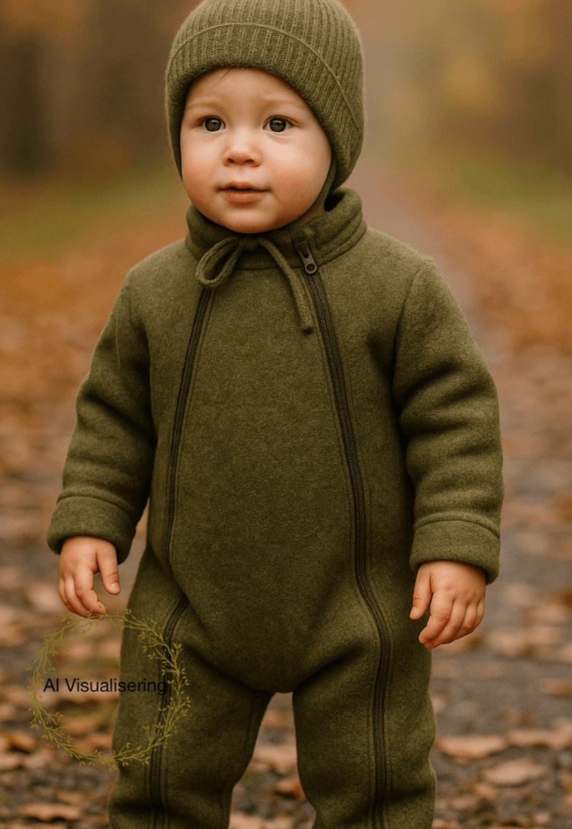 Joha heldress ullfleece oliven
