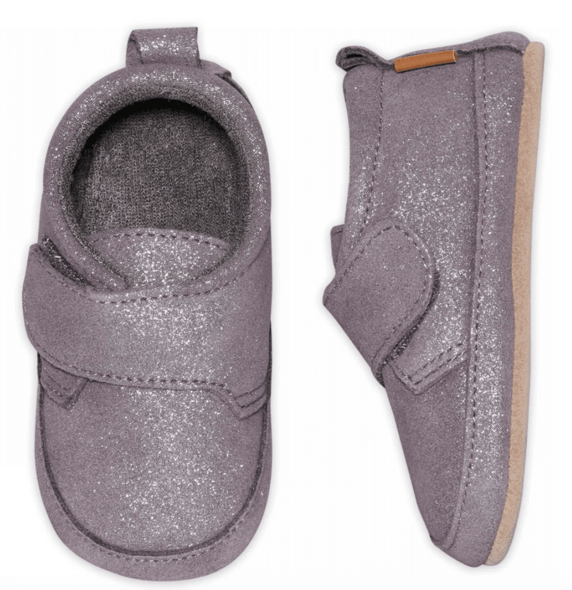 Melton skinntøffel shimmer purple dove