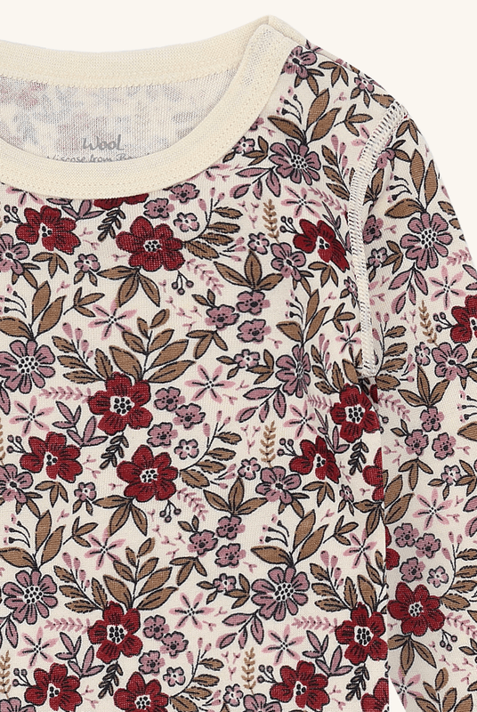 Hust and claire Body ull/bambus baloo flor off white