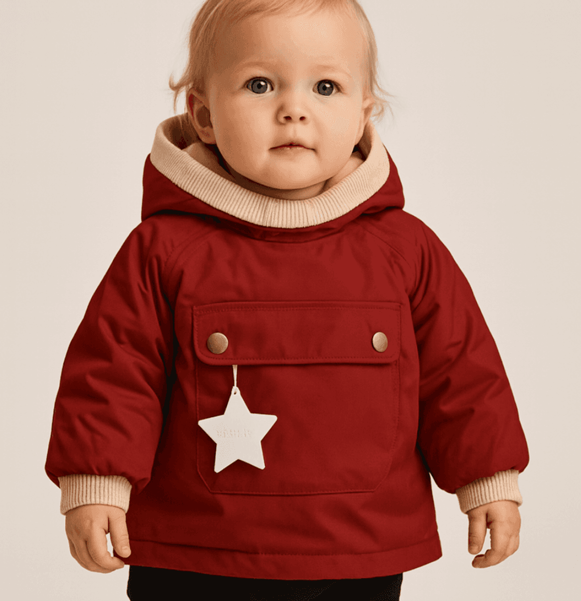 Miniature Anorakk  MATBABYWEN vinter red merlot