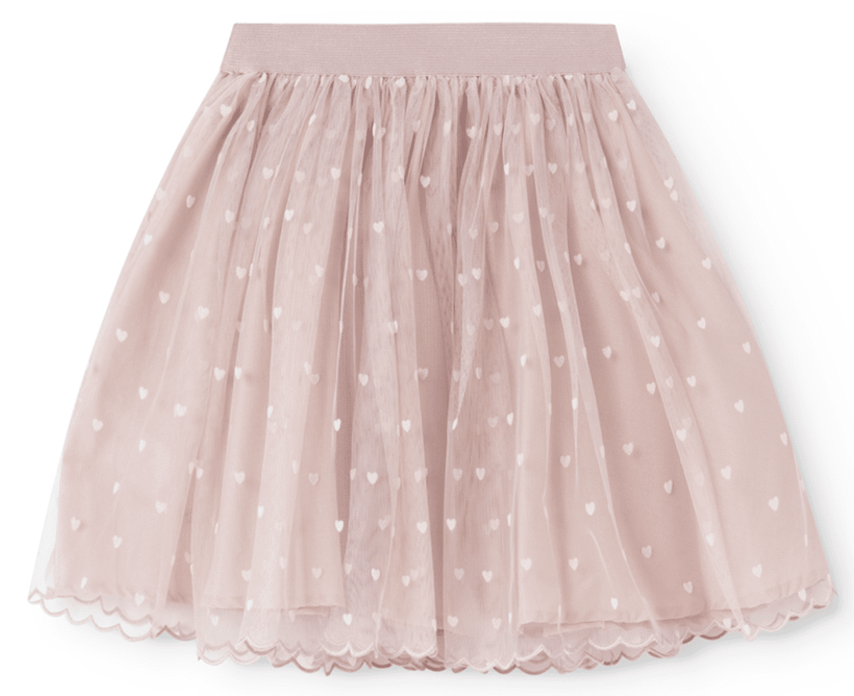 Marmar Skjørt Solvig ballerina cloud gray hearts