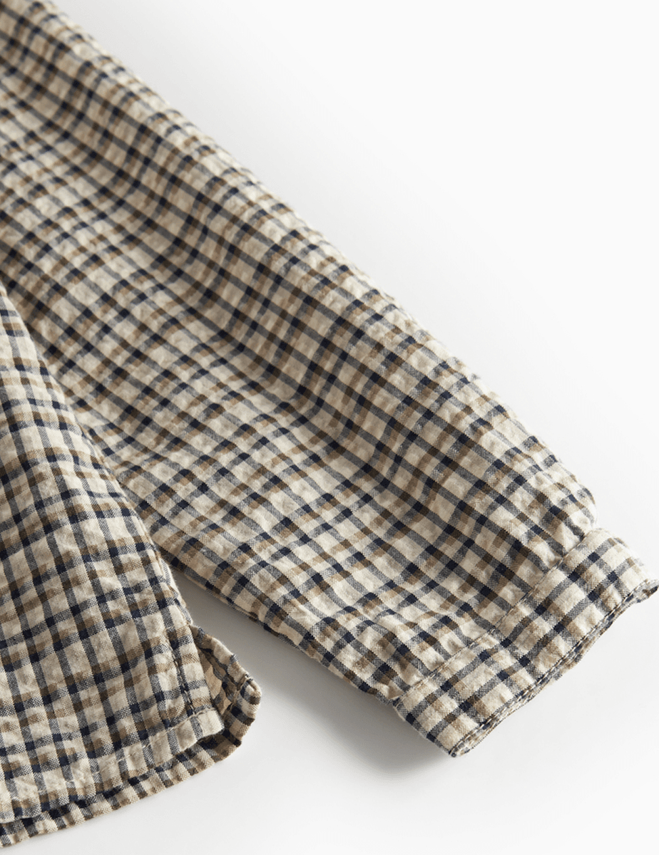 Marmar skjorte Tokyo Pilot Navy Check