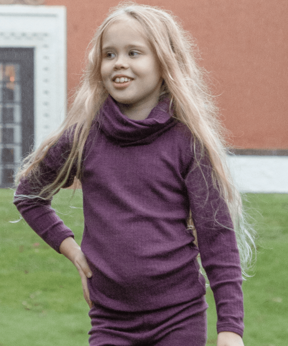 Joha genser ull plomme