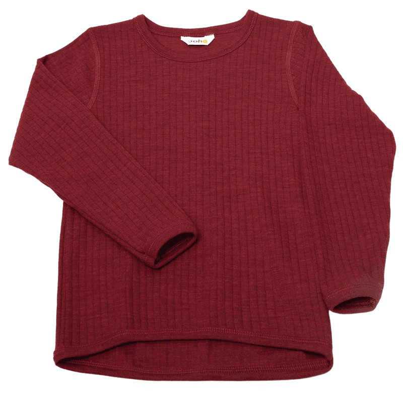 Joha genser ull colorful bordeaux