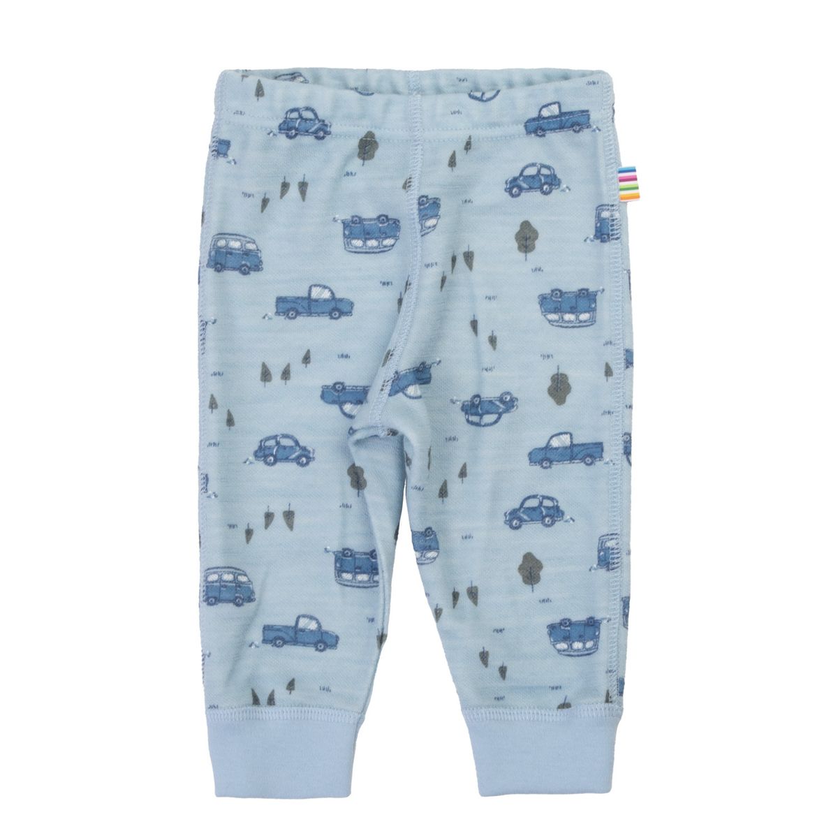 Joha Leggings ull/bambus Cars light blue