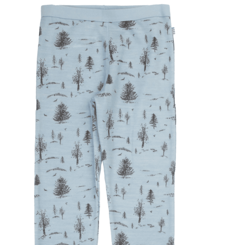Joha Leggings ull/bambus Forest blue kids