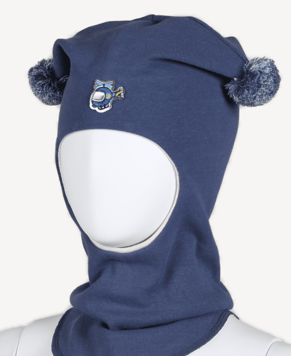 Kivat Balaklava bomull helikopter blå multifarget dusk