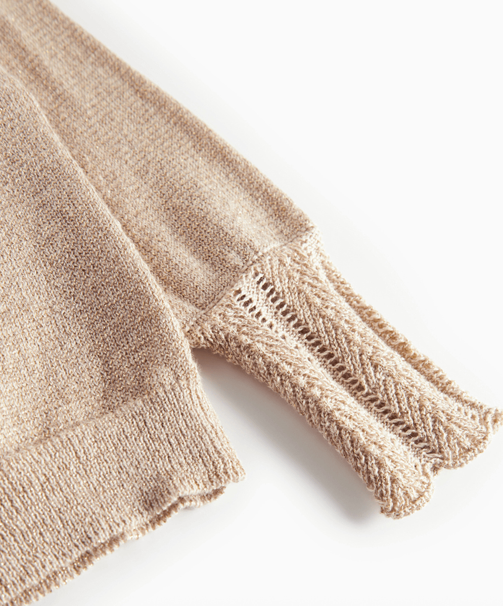 Marmar cardigan Tille gold glitter