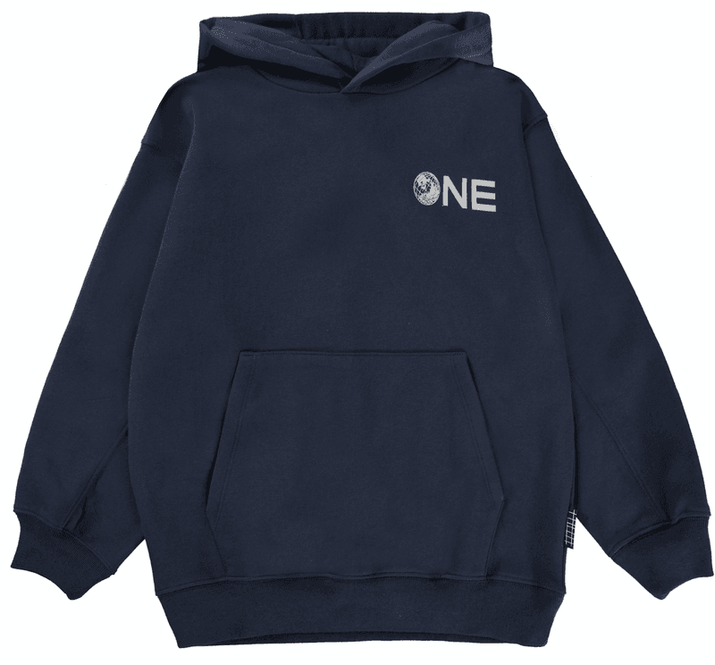Molo genser med hette maxx galaxy blue