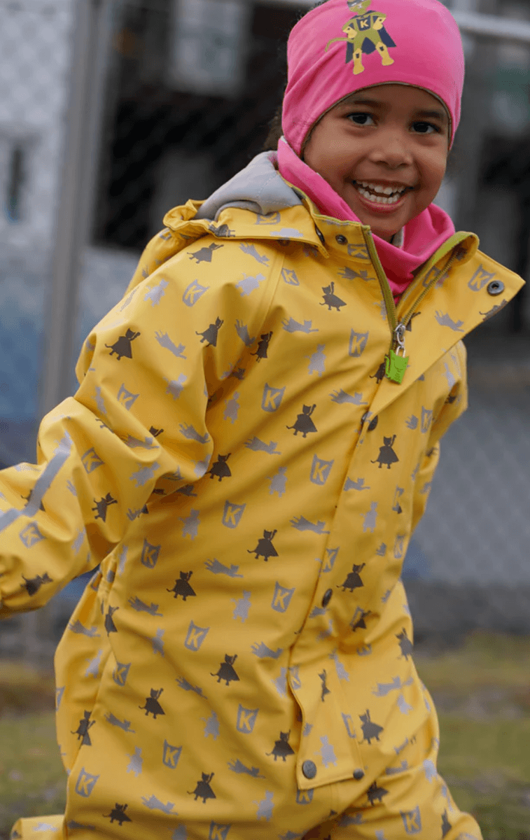 Kattnakken Helårs Regndress Hagl bananskum
