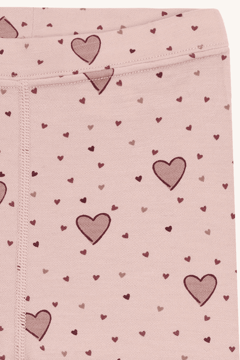 Hust and Claire Leggings ull/bambus Laki hearts dusty rose