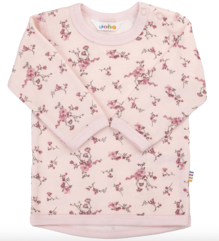 Joha Genser ull/bambus  Flora light pink