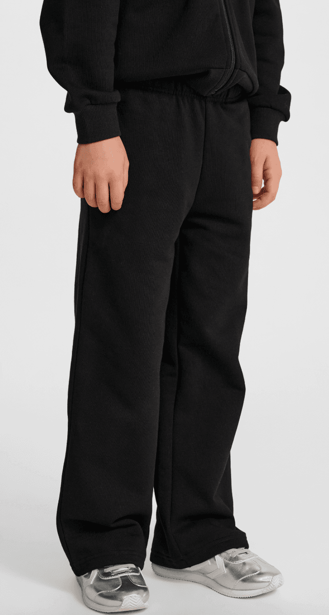 Hummel bukse loose bee wide leg black