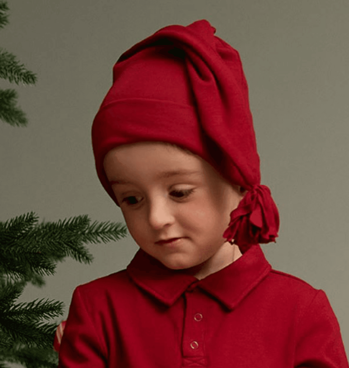 gullkorn Nisselue Eno dyp rød