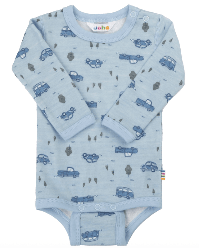 Joha Body ull/bambus Cars light blue