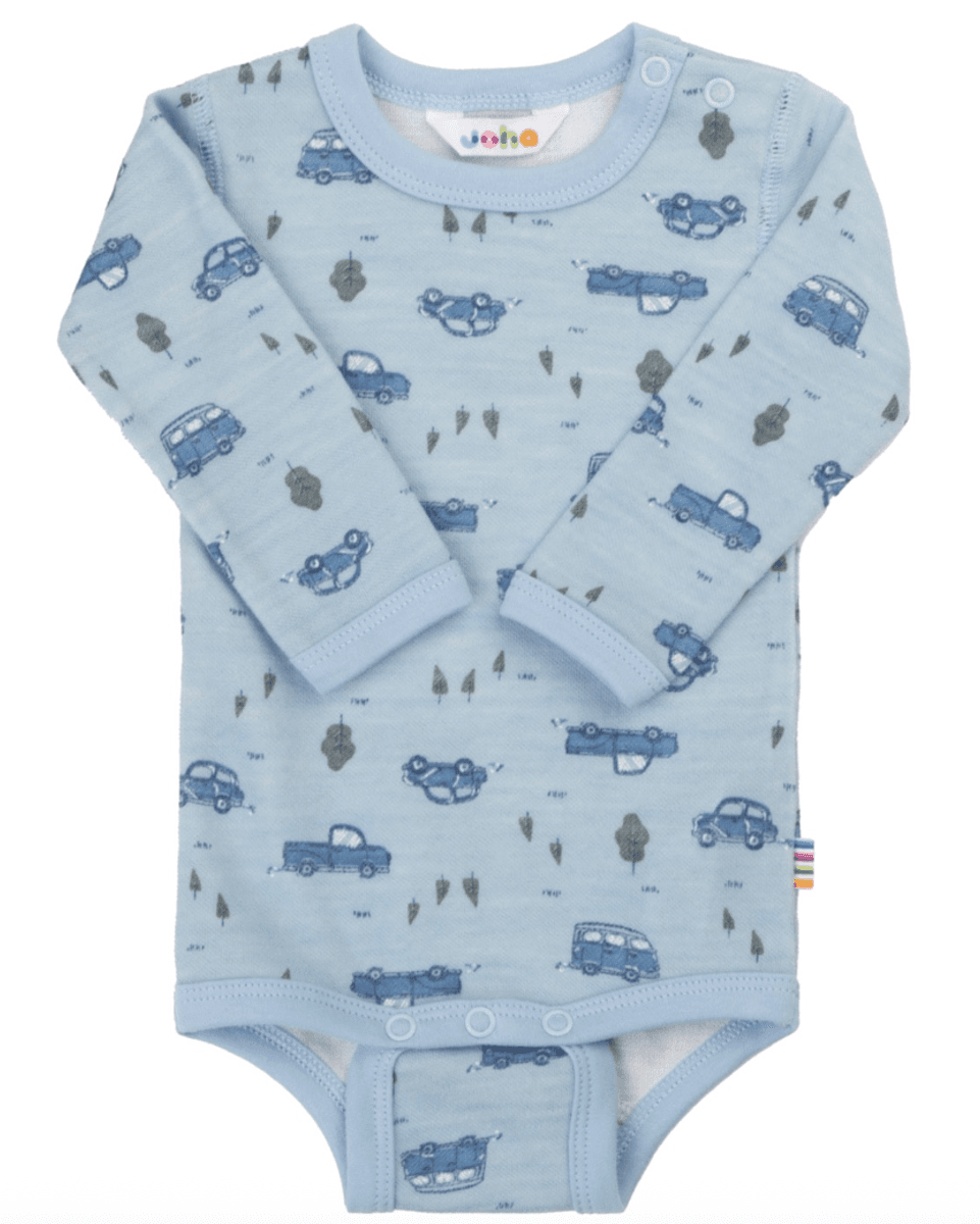 Joha Body ull/bambus Cars light blue