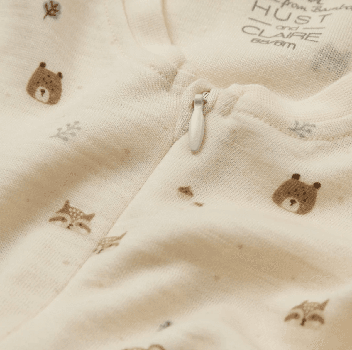 Hust and Claire Heldress ull/bambus Manu Forest off white