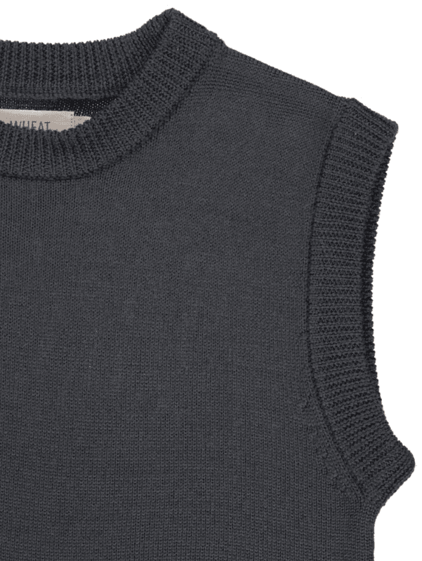 Wheat vest ull Cuba black granite