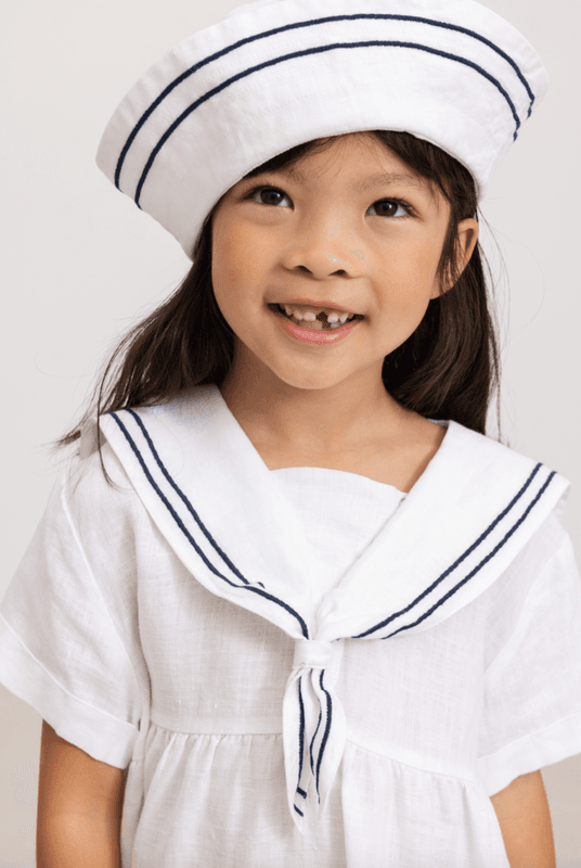 Marmar solhatt Asea linen white