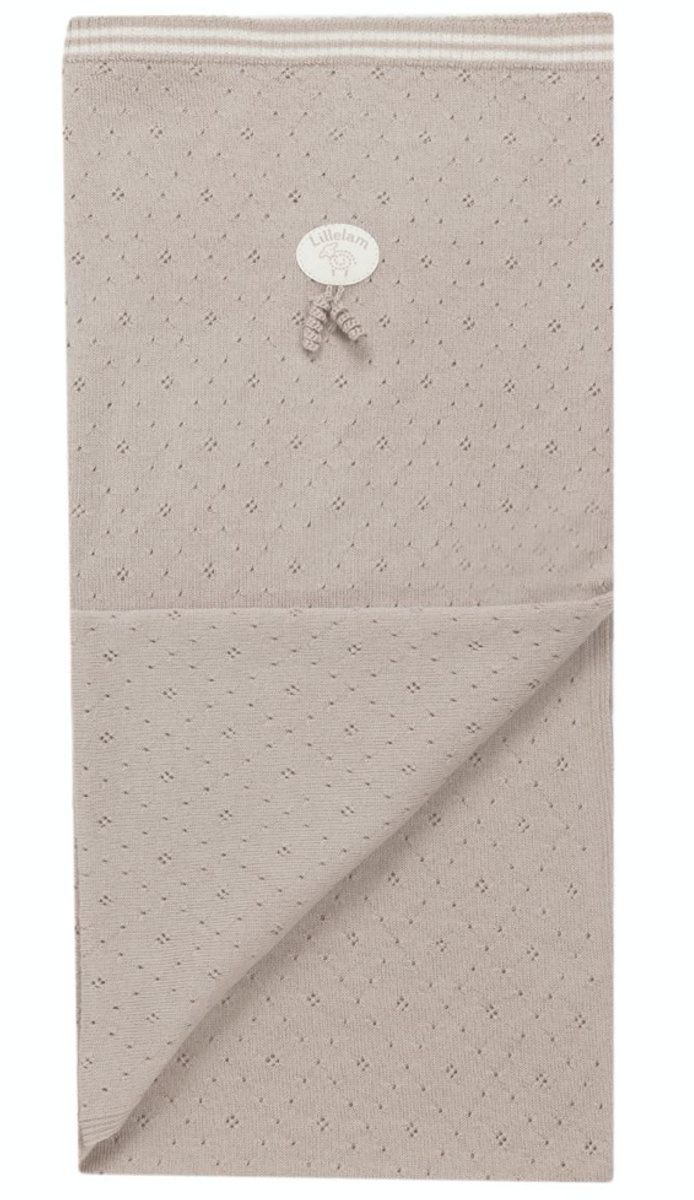 Lillelam Pledd ull tynn classic beige