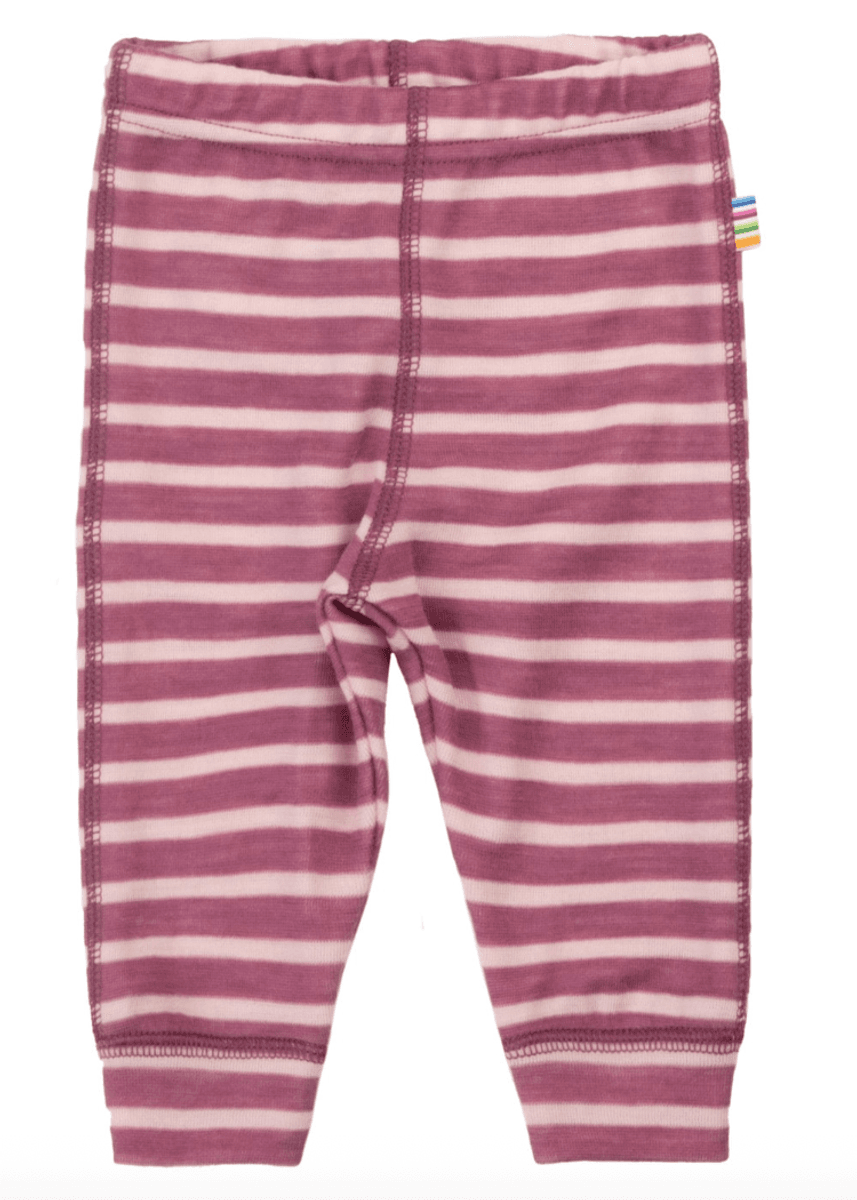 Joha Leggings ull double faced bordeaux stripe