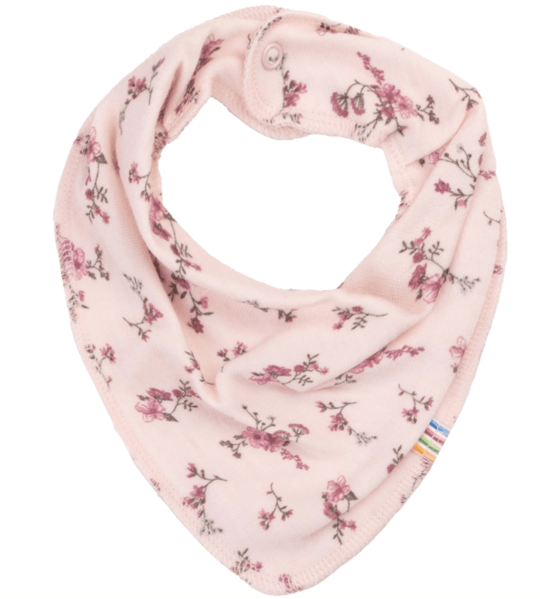 Joha Bib ull bambus Flora light pink