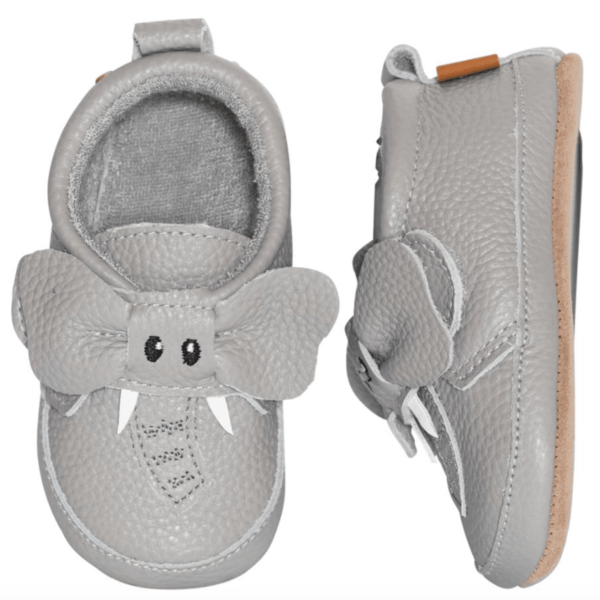 Melton Skinntøffel elephant opal grey