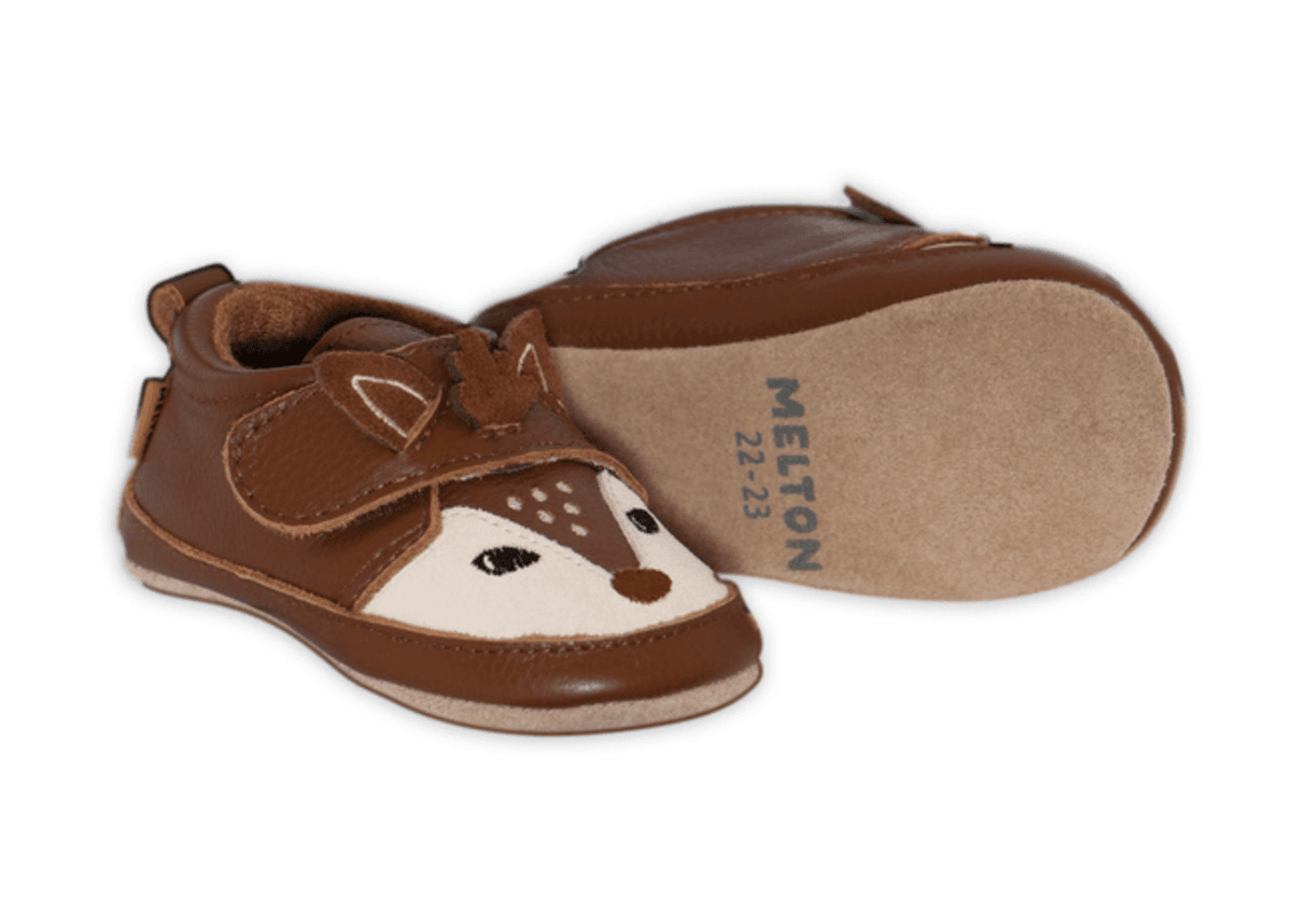 Melton Deer Skintøffel Red Wood
