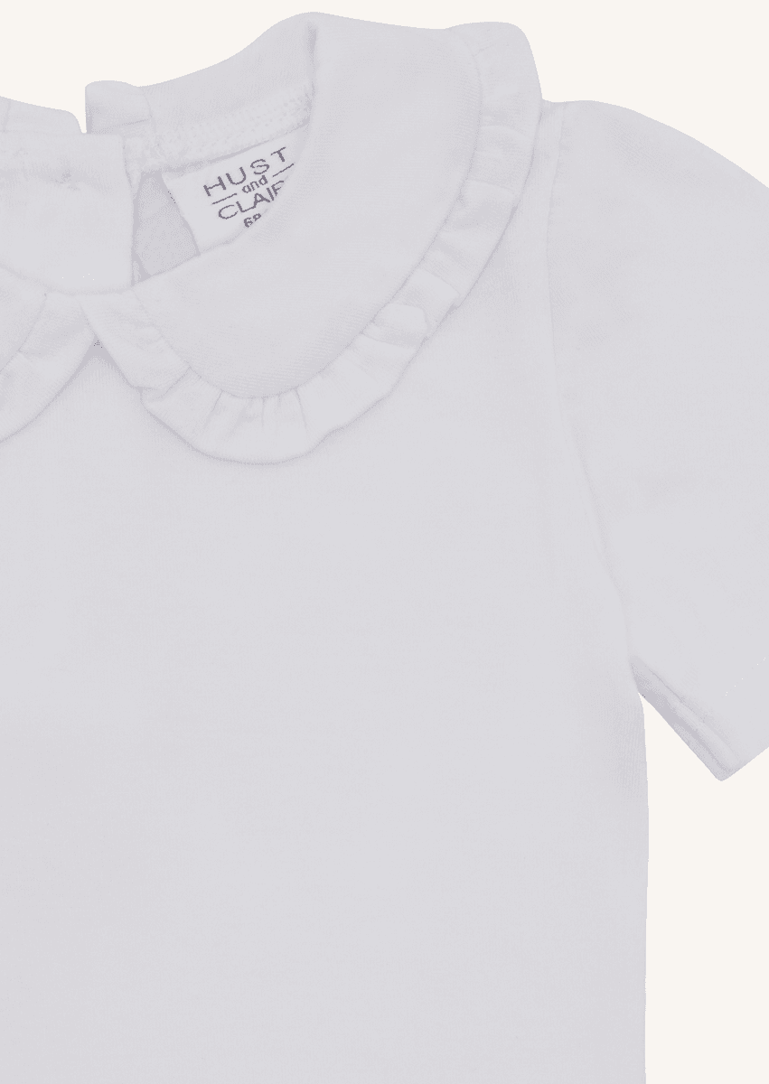 Hust and claire T-skjorte Alma krage white