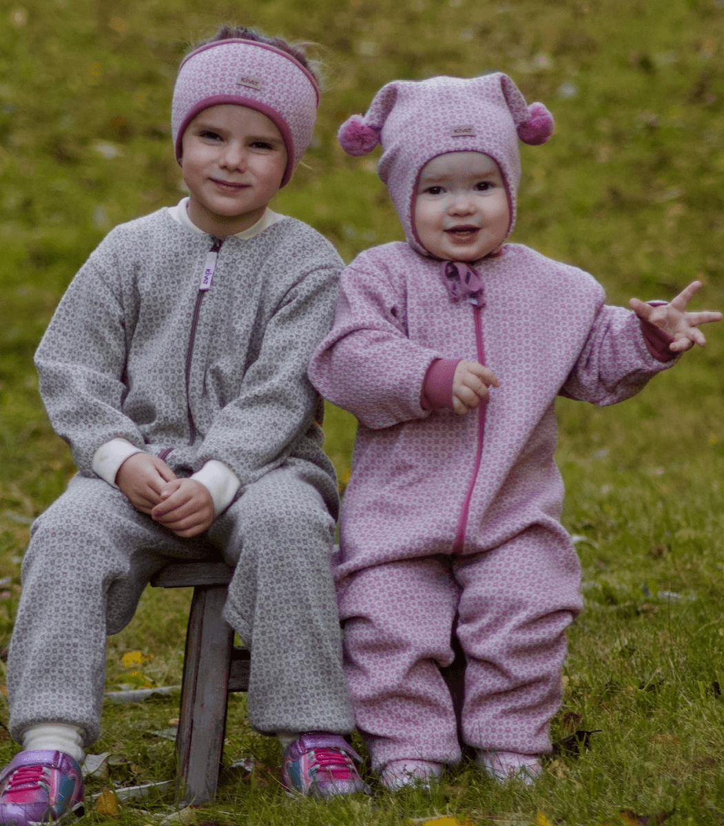 Kivat Ulldress nordisk mønster rosa
