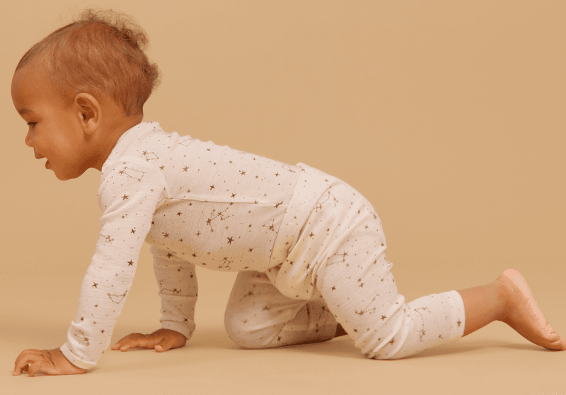 Wheat Leggings Ull Agi baby eggshell stars